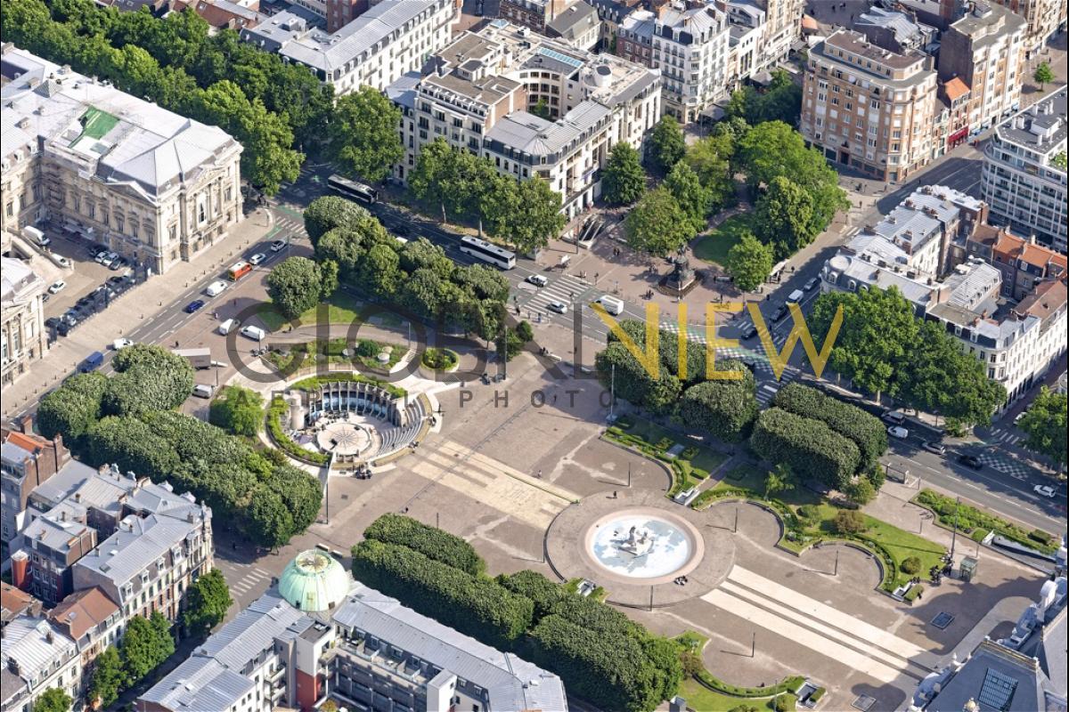 Place de la république, Préfecture, Palais des Beaux-Arts, Lille