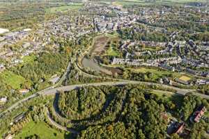 Vues générales de Louvain-la-Neuve, depuis l'ouest