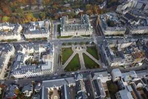 Place des Martyrs, Rousegartchen, ArcelorMittal S.A. - Luxembourg Ville