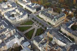 Place des Martyrs, Rousegartchen, ArcelorMittal S.A. - Luxembourg Ville