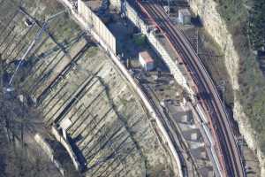 Chantier du Viaduc du Pulvermuhle en déc 2015 - Luxembourg Ville