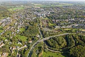 Vues générales de Louvain-la-Neuve, depuis l'ouest