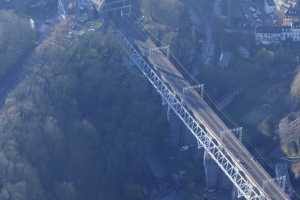 Chantier du Viaduc du Pulvermuhle en déc 2015 - Luxembourg Ville