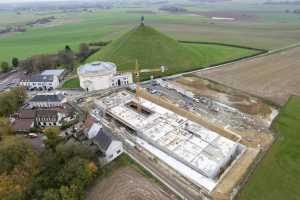 Mémorial de la Butte du Lion de Waterloo - Chantier en Novembre 2013