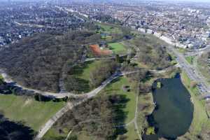 Parc de Woluwe, depuis le sud