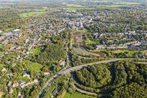 Vues générales de Louvain-la-Neuve, depuis l'ouest