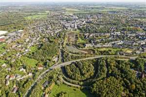 Vues générales de Louvain-la-Neuve, depuis l'ouest