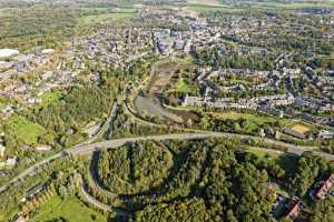 Vues générales de Louvain-la-Neuve, depuis l'ouest