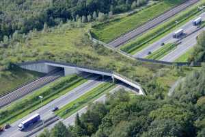 Pont à gibier sur l'E40