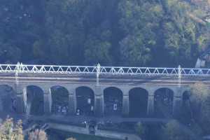 Chantier du Viaduc du Pulvermuhle en déc 2015 - Luxembourg Ville