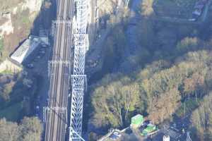 Chantier du Viaduc du Pulvermuhle en déc 2015 - Luxembourg Ville