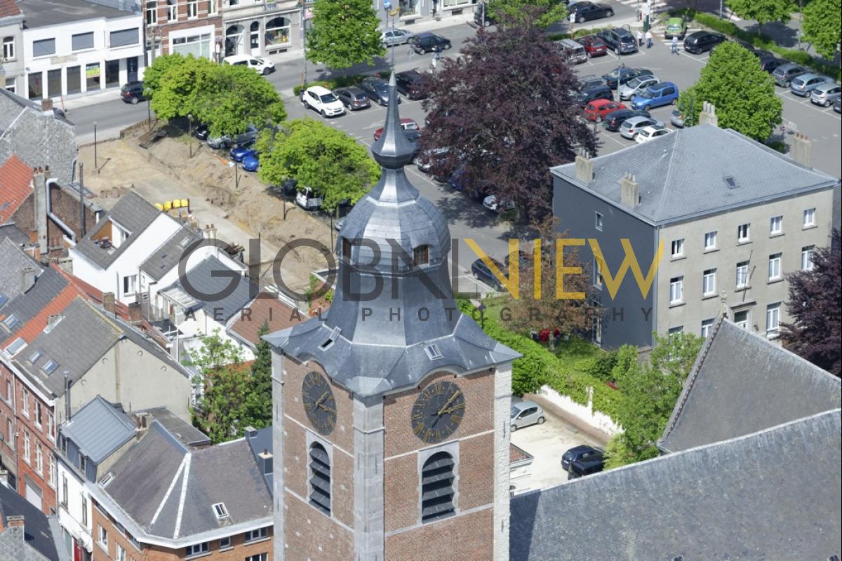 Clocher de l'église Saint-Etienne à Braine-l'Alleud