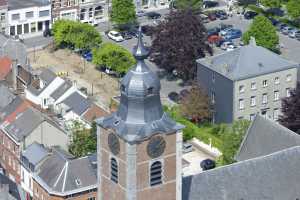 Clocher de l'église Saint-Etienne à Braine-l'Alleud