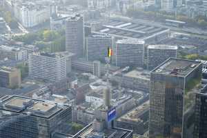 Flèche des Belgacom Towers; quartier Nord de Bruxelles