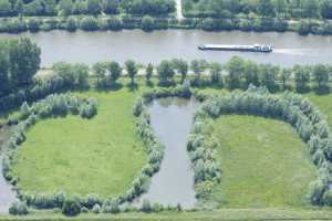 Etang en bordure de l'Escaut dans les environs de Eke