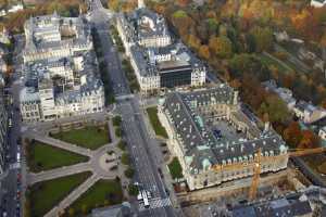 Place des Martyrs, Rousegartchen, ArcelorMittal S.A. - Luxembourg Ville